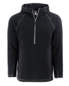 Clique Powder Recycled Fleece Mens Quarter Zip Pullover Black Mannequin Thumbnail Image