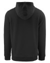 Clique Drive Recycled Mens Pullover Hooded Sweatshirt Black Mannequin Back Thumbnail Image