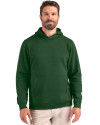 Clique Drive Recycled Mens Pullover Hooded Sweatshirt Bottle Green Front Thumbnail Image