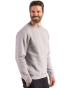 Clique Drive Recycled Mens Crewneck Sweatshirt Grey Melange Side Thumbnail Image