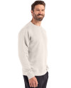 Clique Drive Recycled Mens Crewneck Sweatshirt Off White Side Thumbnail Image