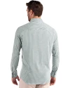 Florida A&M Rattlers Cutter & Buck Skyline Epic Confidence Recycled Gingham Mens Big & Tall Long Sleeve Dress Shirt Hunter/White Back Thumbnail Image