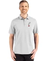 Cincinnati Bearcats Cutter & Buck Advantage Refresh Epic Confidence Recycled Mens Tri-Blend Pique Polo CONCRETE Front Thumbnail Image