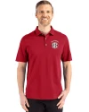 Oklahoma Sooners SEC Cutter & Buck Advantage Refresh Epic Confidence Recycled Mens Tri-Blend Pique Polo Cardinal Red Front Thumbnail Image