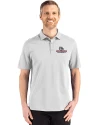 Gonzaga Bulldogs Cutter & Buck Advantage Refresh Epic Confidence Recycled Mens Tri-Blend Pique Polo CONCRETE Front Thumbnail Image