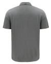 View image 6: Navy Midshipmen Cutter & Buck Advantage Refresh Recycled Cotton-Blend Pique Mens Polo Elemental Grey Mannequin Back