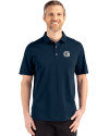 Georgetown Hoyas Cutter & Buck Advantage Refresh Epic Confidence Recycled Mens Tri-Blend Pique Polo Liberty Navy Front Thumbnail Image