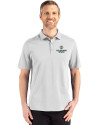 Colorado State Rams Cutter & Buck Advantage Refresh Epic Confidence Recycled Mens Tri-Blend Pique Polo CONCRETE Front Thumbnail Image