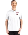 Louisville Cardinals Cutter & Buck Advantage Refresh Epic Confidence Recycled Mens Tri-Blend Pique Polo White Front Thumbnail Image