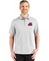 Jacksonville State Gamecocks Cutter & Buck Advantage Refresh Epic Confidence Recycled Mens Tri-Blend Pique Polo CONCRETE Front Thumbnail Image