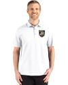 View image 7: Army Black Knights Cutter & Buck Advantage Refresh Recycled Cotton-Blend Pique Mens Polo White Front