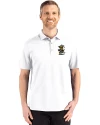 Wichita State Shockers College Vault Cutter & Buck Advantage Refresh Epic Confidence Recycled Mens Tri-Blend Pique Polo White Front Thumbnail Image