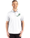 NDSU Bison Vintage Cutter & Buck Advantage Refresh Epic Confidence Recycled Mens Tri-Blend Pique Polo White Front Thumbnail Image