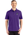 East Carolina (ECU) Pirates College Vault Cutter & Buck Advantage Refresh Epic Confidence Recycled Mens Tri-Blend Pique Polo College Purple Front Thumbnail Image