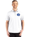 Air Force Falcons College Vault Cutter & Buck Advantage Refresh Epic Confidence Recycled Mens Tri-Blend Pique Polo White Front Thumbnail Image