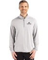 Notre Dame Fighting Irish Cutter & Buck Coastline Epic Comfort Recycled Mens Quarter Zip CONCRETE Front Thumbnail Image