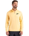 Purdue Boilermakers Cutter & Buck Coastline Epic Comfort Recycled Mens Quarter Zip Desert Front Thumbnail Image