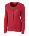 Alabama Crimson Tide Cutter & Buck Womens Lakemont Cardigan Sweater Cardinal Red Mannequin Thumbnail Image