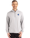 Seton Hall Pirates Cutter & Buck Coastline Epic Comfort Recycled Mens Quarter Zip CONCRETE Front Thumbnail Image
