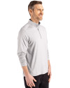 Nebraska Cornhuskers Cutter & Buck Coastline Epic Comfort Recycled Mens Quarter Zip CONCRETE Side Thumbnail Image