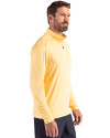 Georgia Tech Yellow Jackets - Cutter & Buck Coastline Epic Comfort Recycled Mens Quarter Zip Desert Side Thumbnail Image
