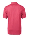 Alabama Crimson Tide Cutter & Buck Pike Mini Pennant Print Stretch Mens Polo Cardinal Red Mannequin Back Thumbnail Image