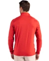 Cincinnati Bearcats College Vault Cutter & Buck Coastline Epic Comfort Recycled Mens Quarter Zip Red Back Thumbnail Image