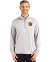 Missouri Tigers College Vault Cutter & Buck Coastline Epic Comfort Recycled Mens Quarter Zip CONCRETE Front Thumbnail Image