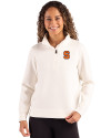 Syracuse Orange Cutter & Buck Roam Epic Versatility Recycled Womens Quarter Zip Pullover Shell Front Thumbnail Image