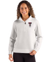 Texas Tech Red Raiders Alumni Cutter & Buck Roam Epic Versatility Recycled Womens Quarter Zip Pullover Solitare Front Thumbnail Image