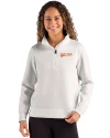 Idaho State Bengals College Vault Cutter & Buck Roam Epic Versatility Recycled Womens Quarter Zip Pullover Solitare Front Thumbnail Image