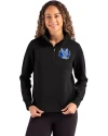 Air Force Falcons College Vault Cutter & Buck Roam Epic Versatility Recycled Womens Quarter Zip Pullover Black Front Thumbnail Image