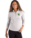 Oregon Ducks- Cutter & Buck Coastline Epic Comfort Recycled Women’s Quarter Zip CONCRETE Front Thumbnail Image