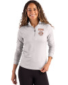 Texas Longhorns SEC Cutter & Buck Coastline Epic Comfort Recycled Women’s Quarter Zip CONCRETE Front Thumbnail Image