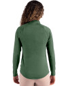 Tulane Green Wave Cutter & Buck Coastline Epic Comfort Recycled Women’s Quarter Zip Hunter Green Back Thumbnail Image