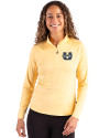 Utah State Aggies Cutter & Buck Coastline Epic Comfort Recycled Women’s Quarter Zip Desert Front Thumbnail Image