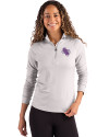 Stephen F Austin Lumberjacks Cutter & Buck Coastline Epic Comfort Recycled Women’s Quarter Zip CONCRETE Front Thumbnail Image