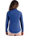Creighton Bluejays Cutter & Buck Coastline Epic Comfort Recycled Women’s Quarter Zip Tour Blue Back Thumbnail Image