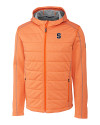 View image 1: Syracuse Orange Cutter & Buck Mens Altitude Quilted Jacket Satsuma Mannequin