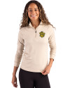 Missouri Tigers College Vault Cutter & Buck Coastline Epic Comfort Recycled Women’s Quarter Zip Wheat Front Thumbnail Image