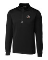 Florida State Seminoles Cutter & Buck Traverse Stretch Eco Quarter Zip Mens Pullover Black Mannequin Thumbnail Image