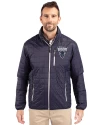 Howard Bison Cutter & Buck Rainier PrimaLoft®  Mens Big and Tall Eco Insulated Puffer Jacket Dark Navy/Silver Front Thumbnail Image