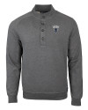Howard Bison Cutter & Buck Saturday Cotton Blend Mens Mock Pullover Sweatshirt Charcoal Heather Mannequin Thumbnail Image
