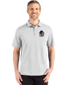 Georgia Bulldogs Cutter & Buck Advantage Refresh Epic Confidence Recycled Mens Tri-Blend Pique Polo CONCRETE Front Thumbnail Image