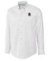 Georgia Bulldogs Cutter & Buck Epic Easy Care Nailshead Mens Big and Tall Long Sleeve Dress Shirt White Mannequin Thumbnail Image