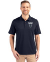 Howard Bison Cutter & Buck Forge Stretch Mens Polo Liberty Navy Front Thumbnail Image