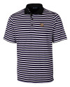 LSU Tigers Cutter & Buck Mens Forge Polo Multi Stripe College Purple Mannequin Thumbnail Image