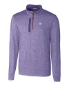 Kansas State Wildcats Cutter & Buck Stealth Heathered Quarter Zip Mens Pullover College Purple Mannequin Thumbnail Image
