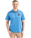 Los Angeles Dodgers 2025 World Series Champions Cutter & Buck Coastline Epic Comfort Recycled Mens Polo Digital Front Thumbnail Image