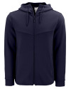 Clique Haven Recycled Mens Full Zip Hooded Sweatshirt Dark Navy Mannequin Thumbnail Image